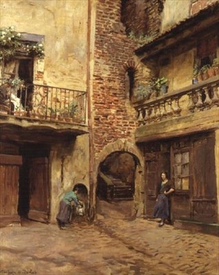 Balkonen, Cahors af Stanhope Alexander Forbes