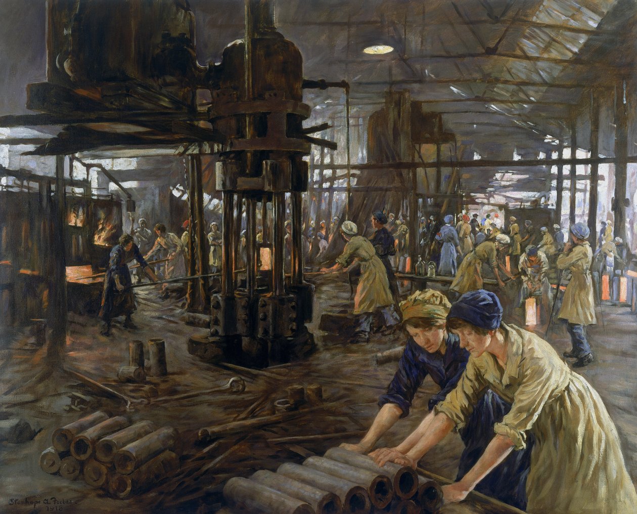Ammunitionspigerne, 1918 af Stanhope Alexander Forbes