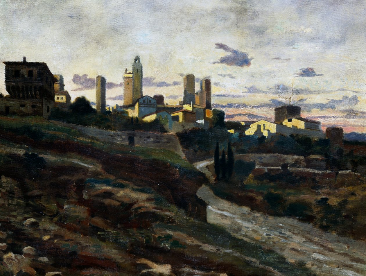 Sankt Gimignano af Stanislao Pointeau