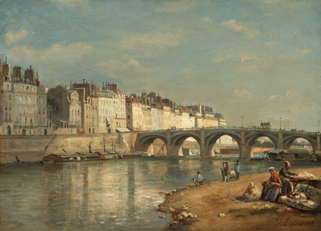 Pont de la Tournelle, Paris af Stanislas Victor Edouard Lepine