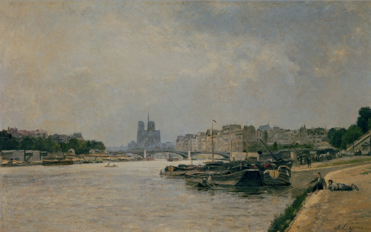 Seinen fra Quai de la Rapee af Stanislas Victor Edouard Lepine