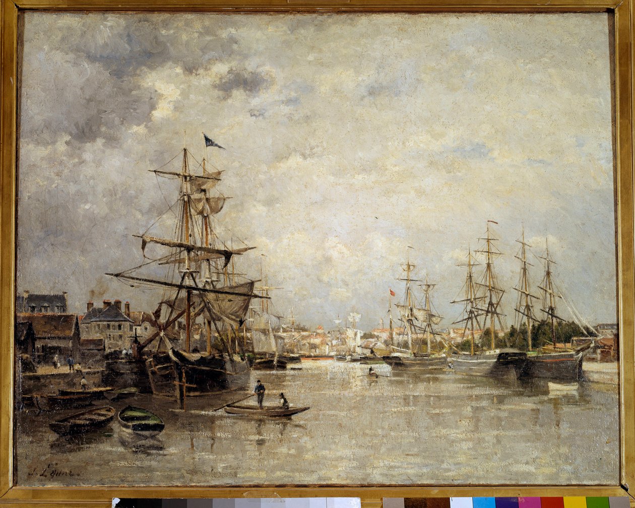 Havnen i Caen Maleri af Stanislas Lepine (1835-1892) 1859 Søn. 0,72x0,91 m Paris, Orsay Museum af Stanislas Victor Edouard Lepine