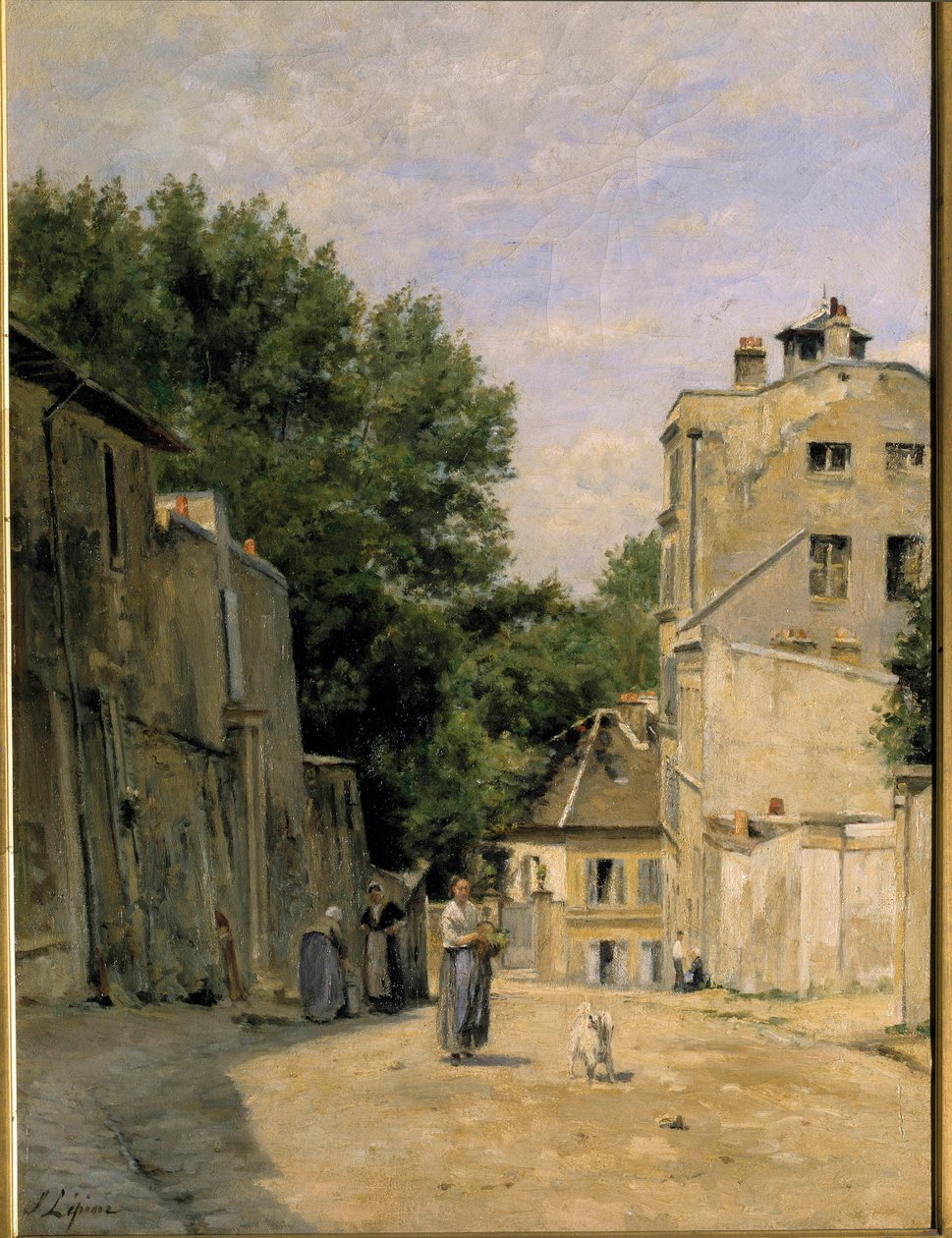 Montmartre, rue Saint Vincent Maleri af Stanislas Lepine (1835-1892). 19. århundrede. Svag. 0,67x0,48 m. Paris, Musee d