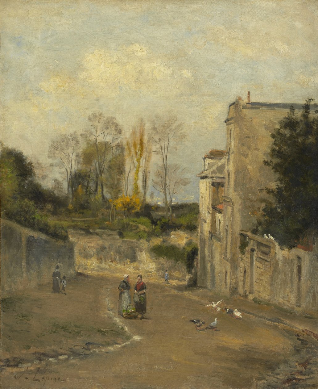 Montmartre, rue Cortot, ca. 1872-76 af Stanislas Victor Edouard Lepine