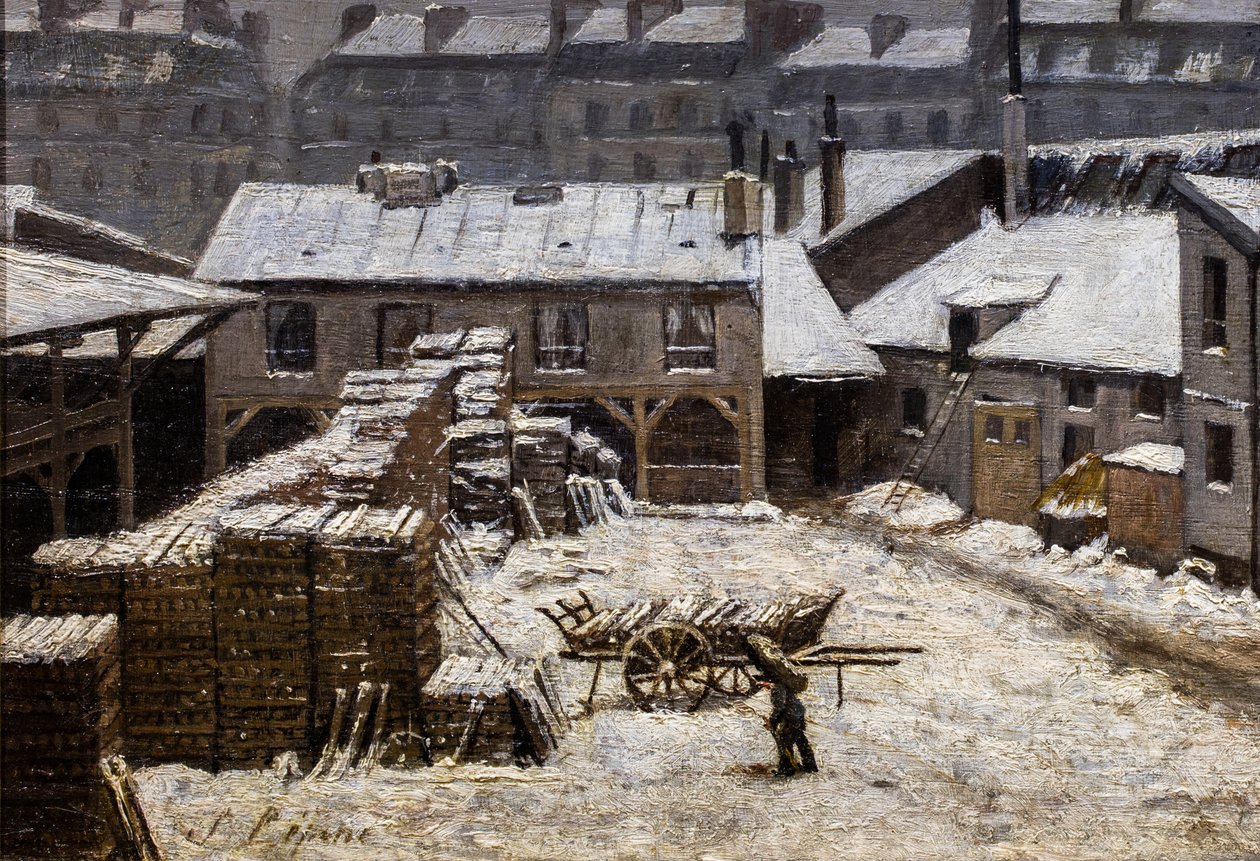 Sne i Paris af Stanislas Victor Edouard Lepine