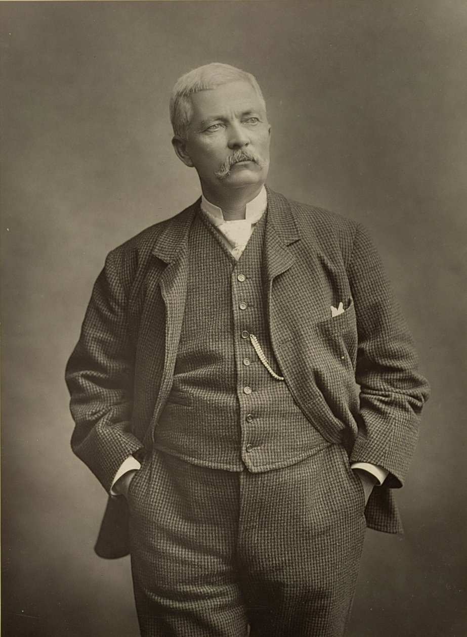 Sir Henry Morton Stanley (1841-1904), opdagelsesrejsende, portrætfotografi af Stanislaus Walery