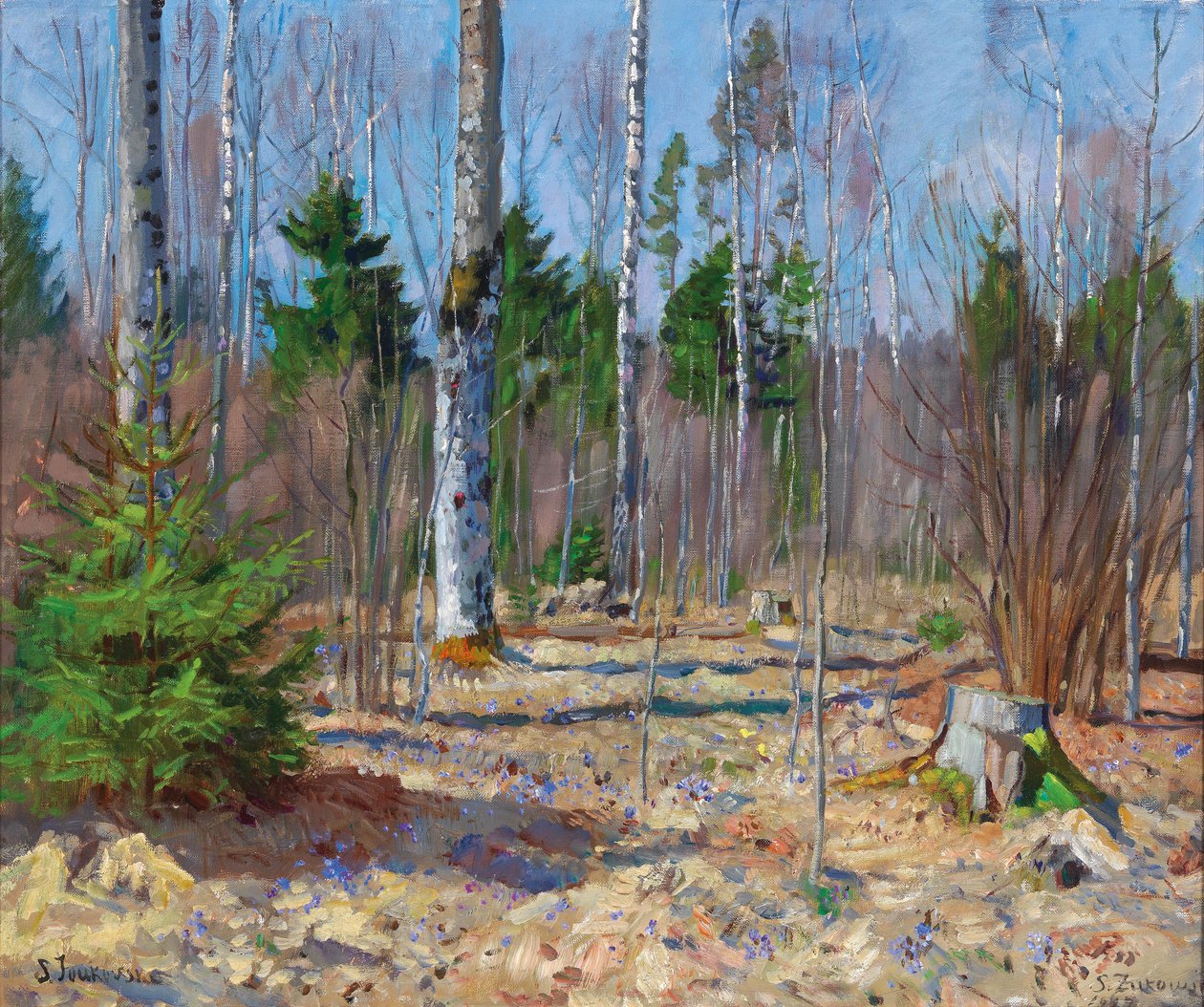 Forårsdag i udkanten af ​​skoven af Stanislav Zhukovsky