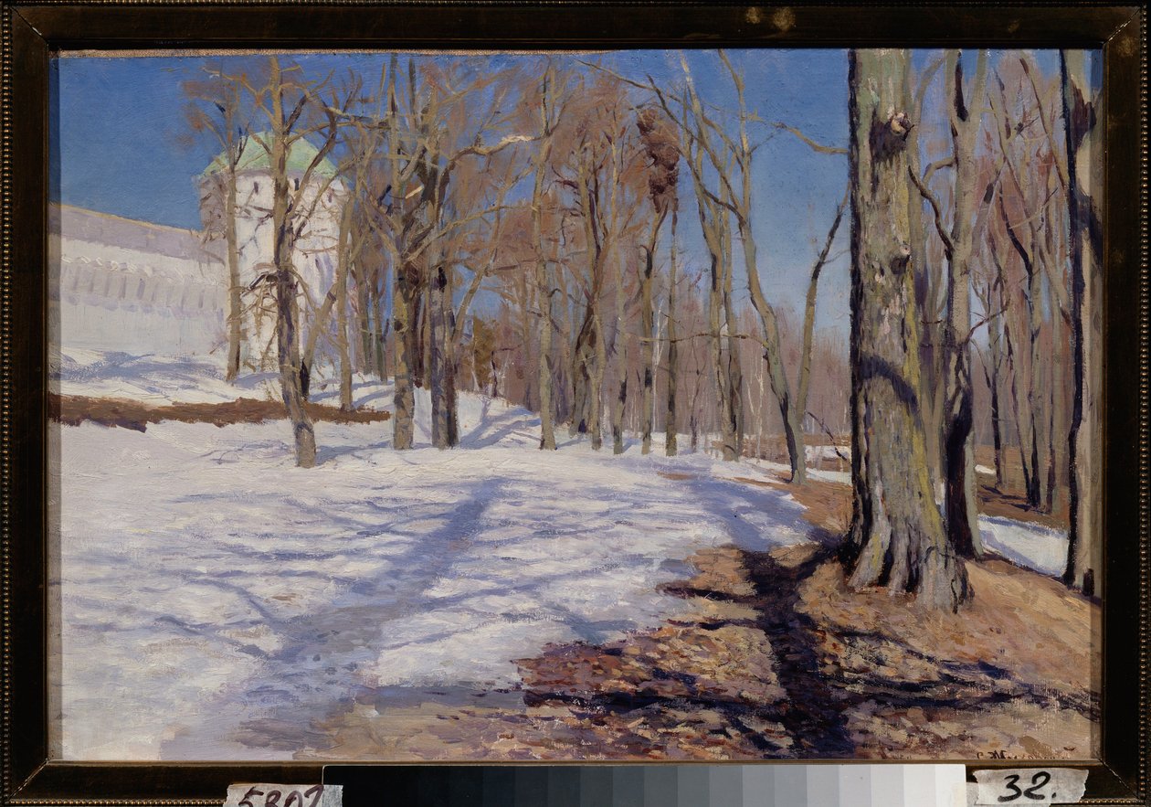 Naturens genoplivning. Maleri af Stanislav Yulianovich Zhukovsky (Zhukovsky) (1873-1944), olie på lærred af Stanislav Joulianovitch Joukovski