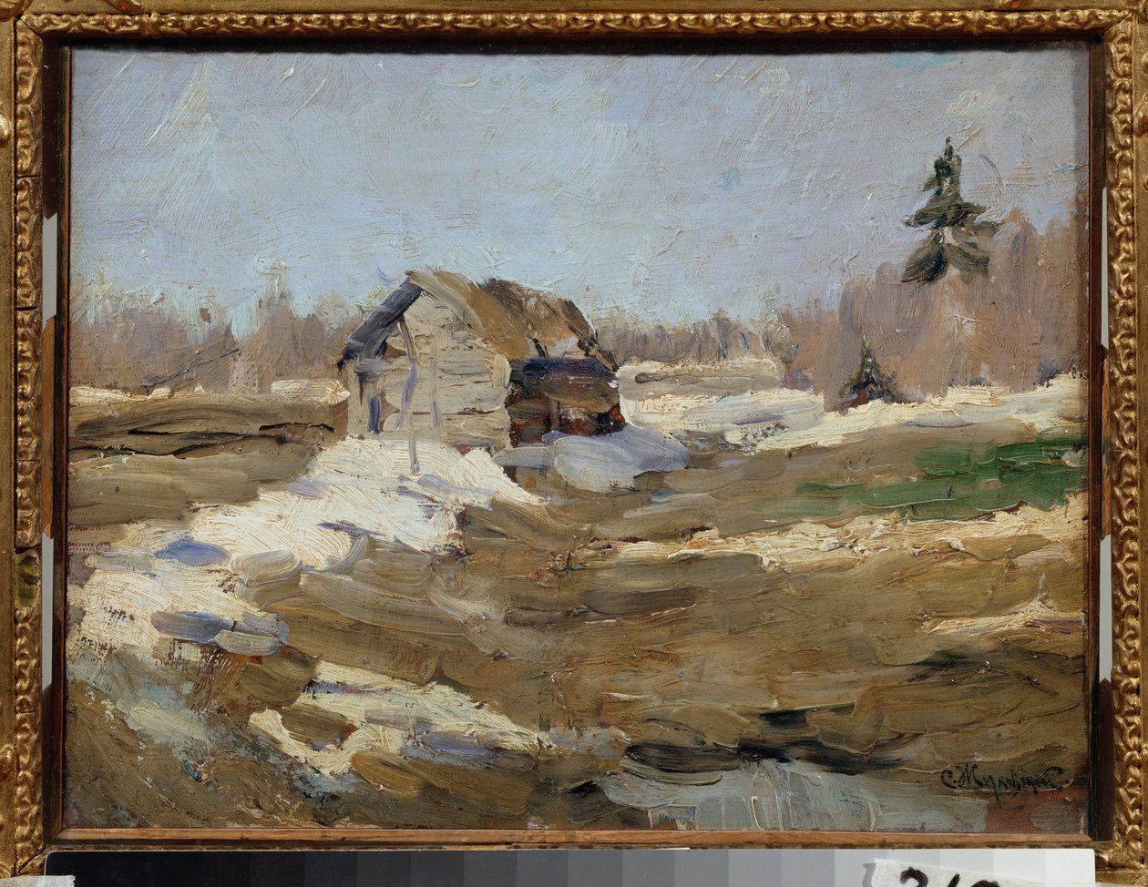 Forår (forår) - Maleri af Stanislav Yulianovich Zhukovsky (Zhukovsky) (1873-1944), olie på lærred af Stanislav Joulianovitch Joukovski