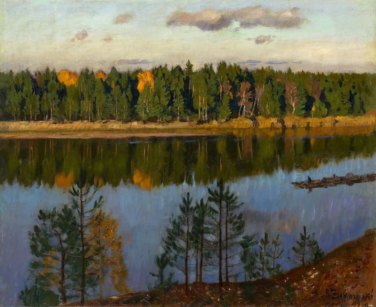 Efterår, 1930 af Stanislav Julianovic Zukovskij