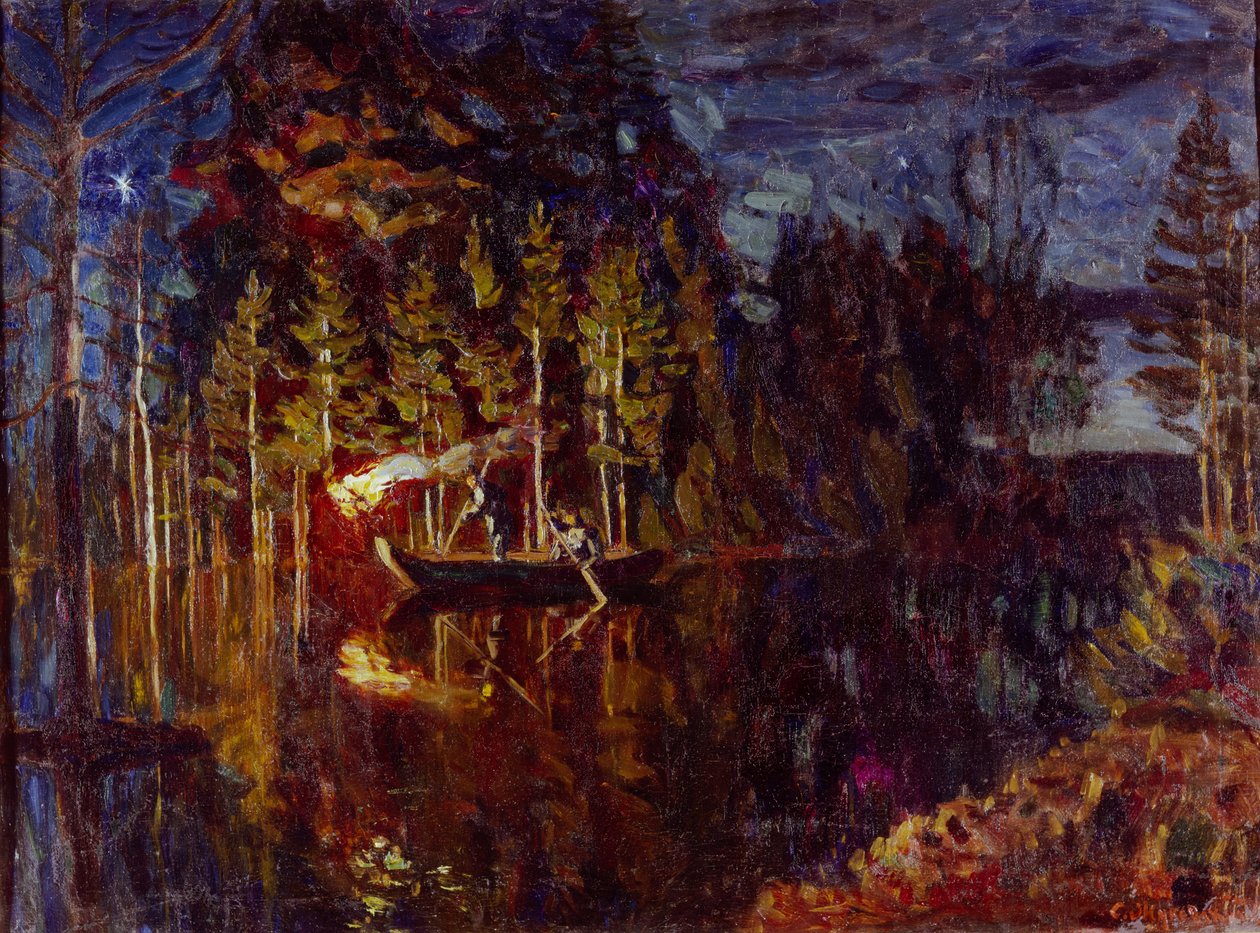 Natspydfiskeri i foråret 1916 af Stanislav Julianovic Zukovskij