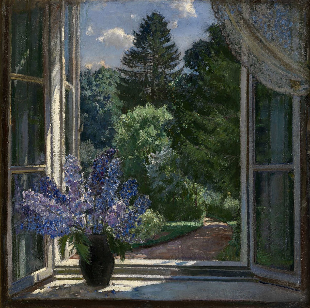 Udsigt fra et vindue, 1939 af Stanislav Julianovic Zukovskij