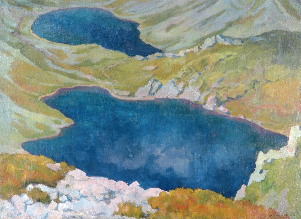 Hinczow-søerne i Tatra-bjergene, 1907 af Stanislaw Ignacy Witkiewicz