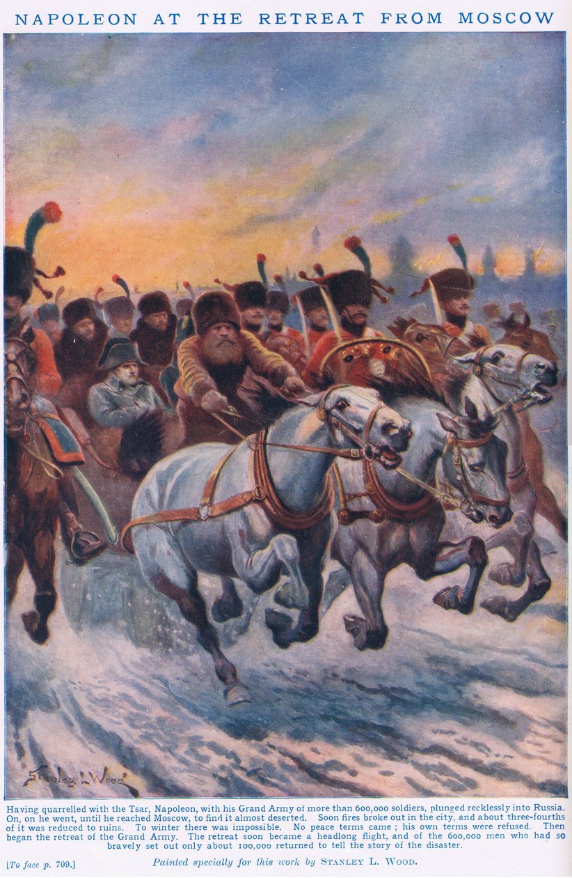 Napoleon på tilbagetoget fra Moskva AD 1812 af Stanley L. Wood