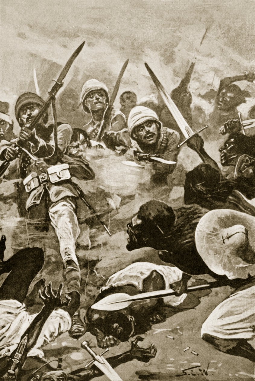 Torvet i Abu-Klea, 17. januar 1885 af Stanley L. Wood