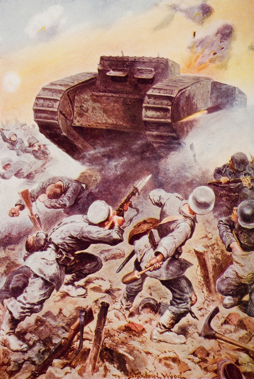 Tanks in Action, illustration fra 