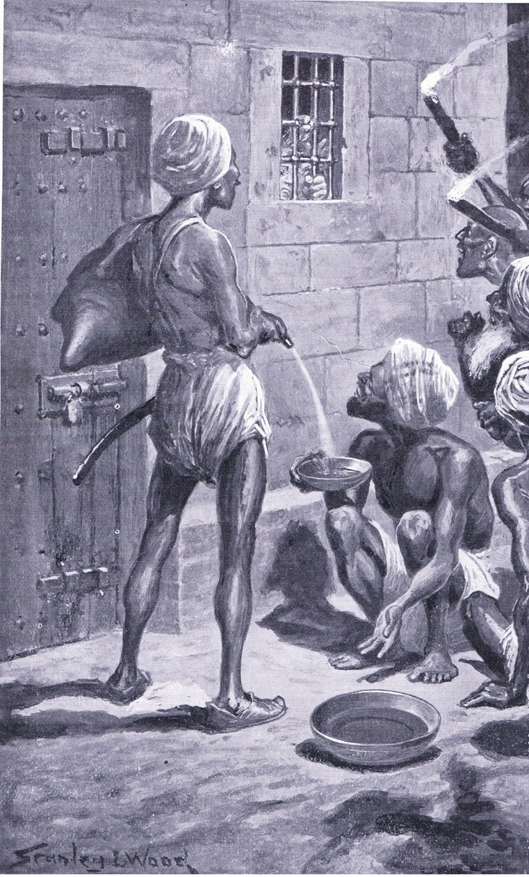 Det sorte hul i Calcutta (1866-1928) (litho) af Stanley L. Wood