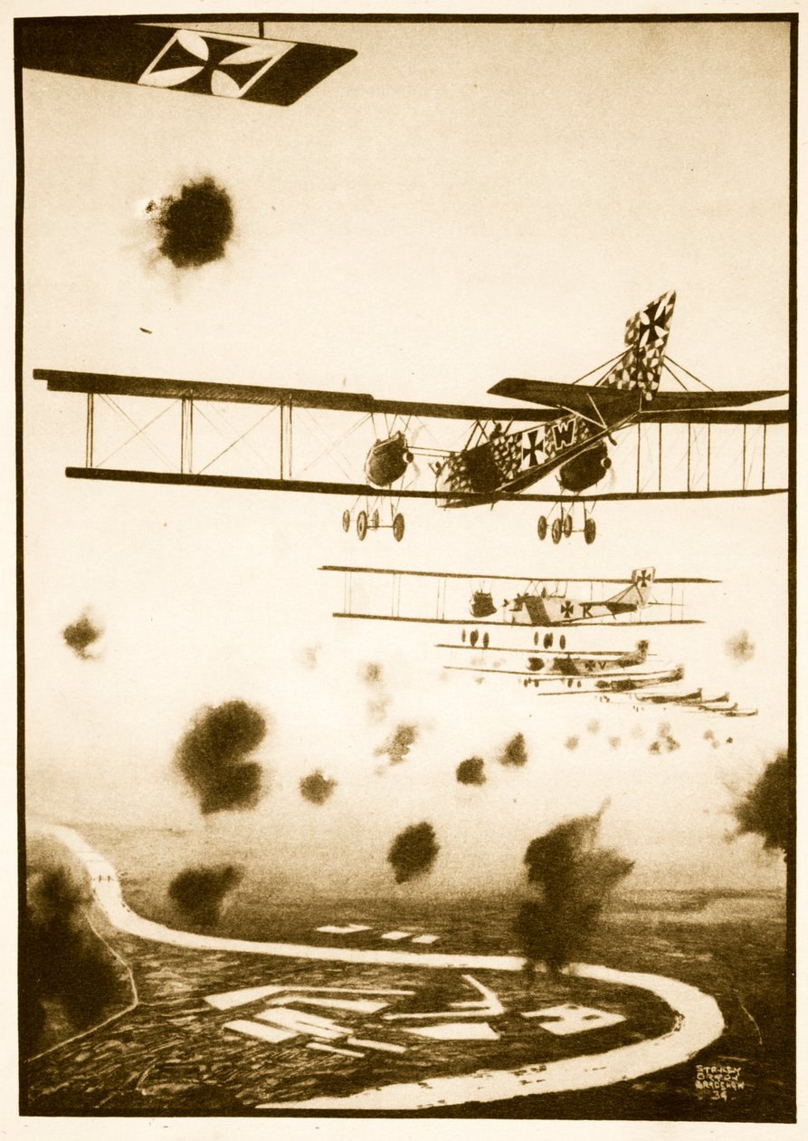 Daylight Raid on London, illustration fra 