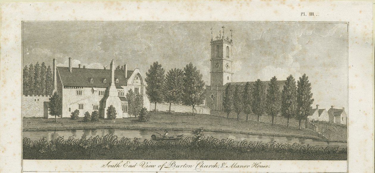 Burton-upon-Trent Abbey: gravering, nd [c 1795] (tryk) af Stebbing Shaw