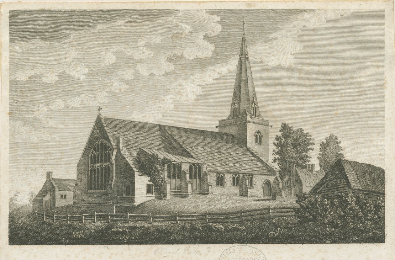 Church Eaton Church: gravering, nd [ca. 1800] (tryk) af Stebbing Shaw