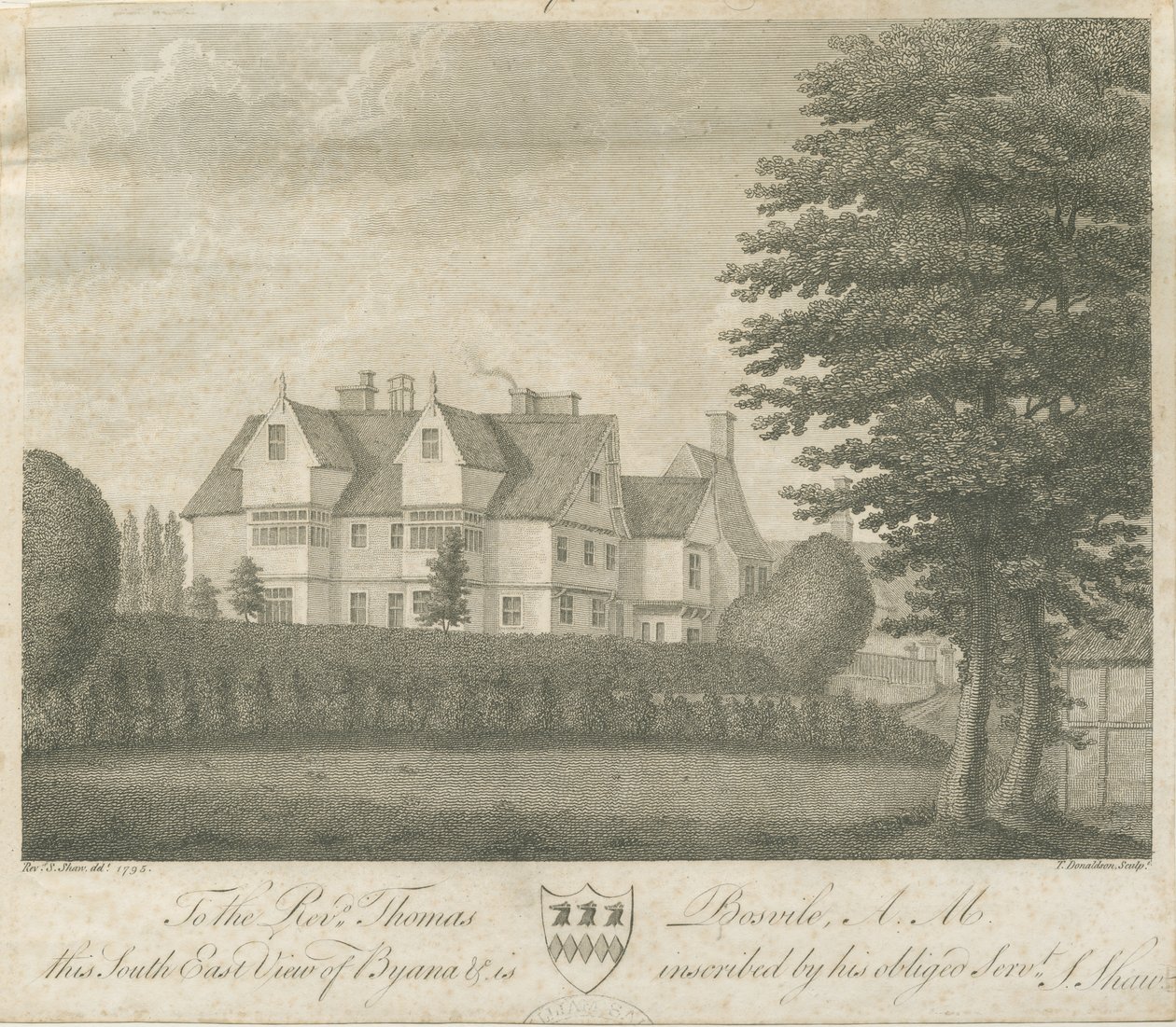 Eccleshall - Biana Hall: gravering af Stebbing Shaw