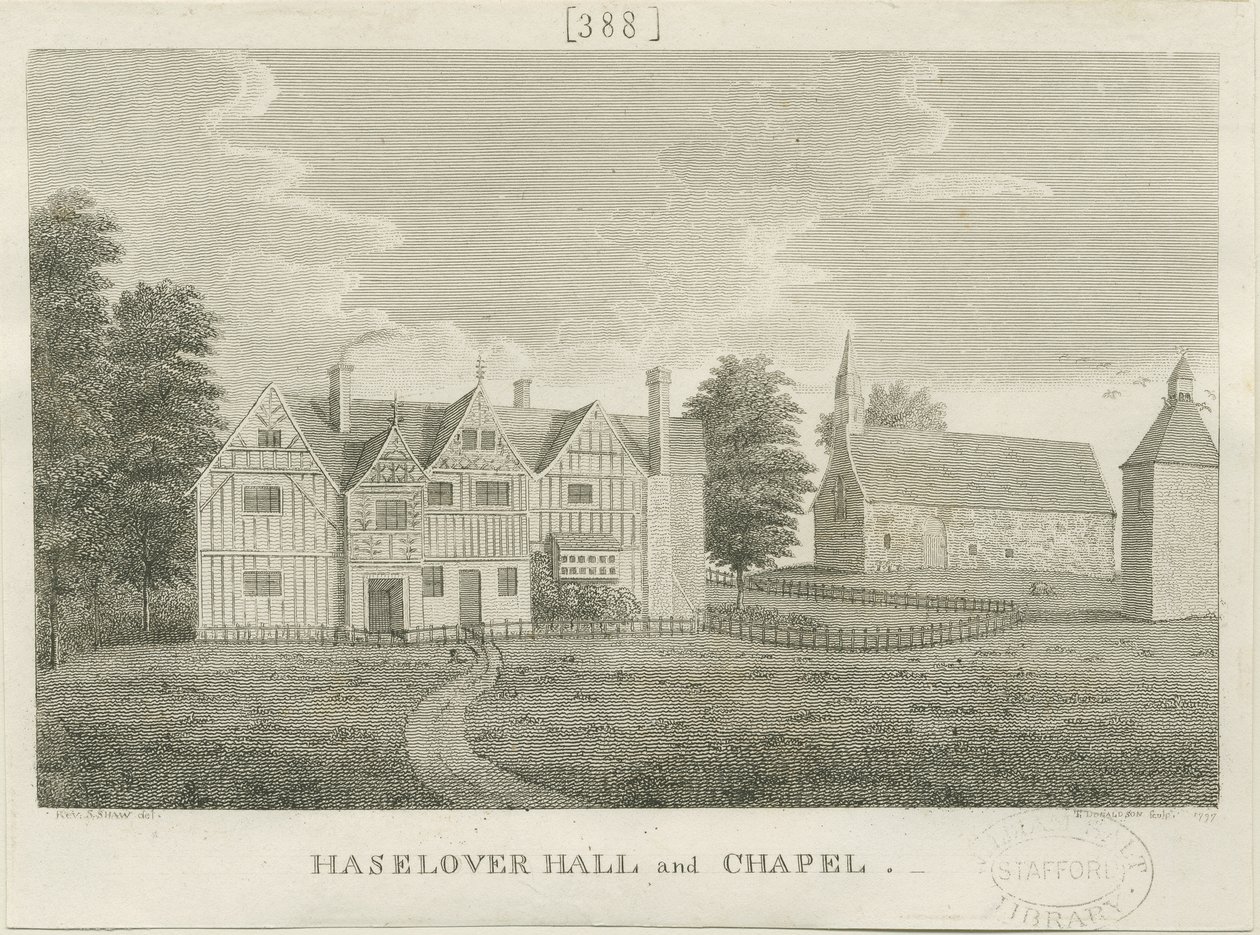 Haselour Kapel: gravering af Stebbing Shaw