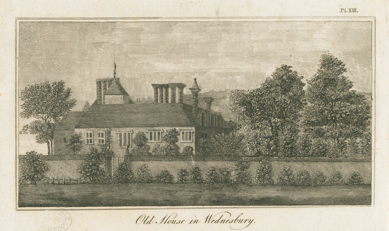 Wednesbury - Old House: gravering, nd [1762-1802] (tryk) af Stebbing Shaw