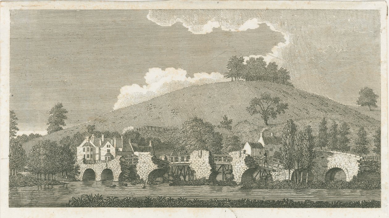 Wolseley Bridge: gravering, 1802 af Stebbing Shaw