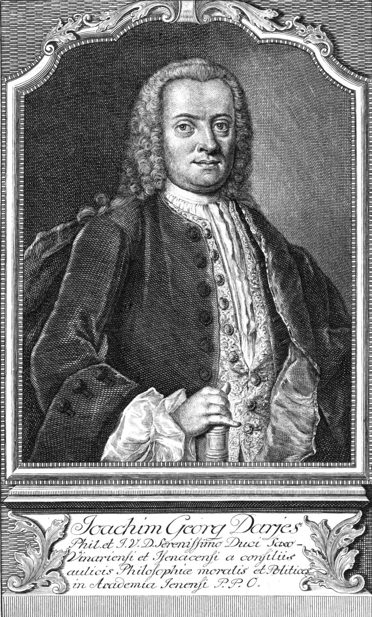 Gravering af Joachim Georg Darjes af Stecher F. T. Feller