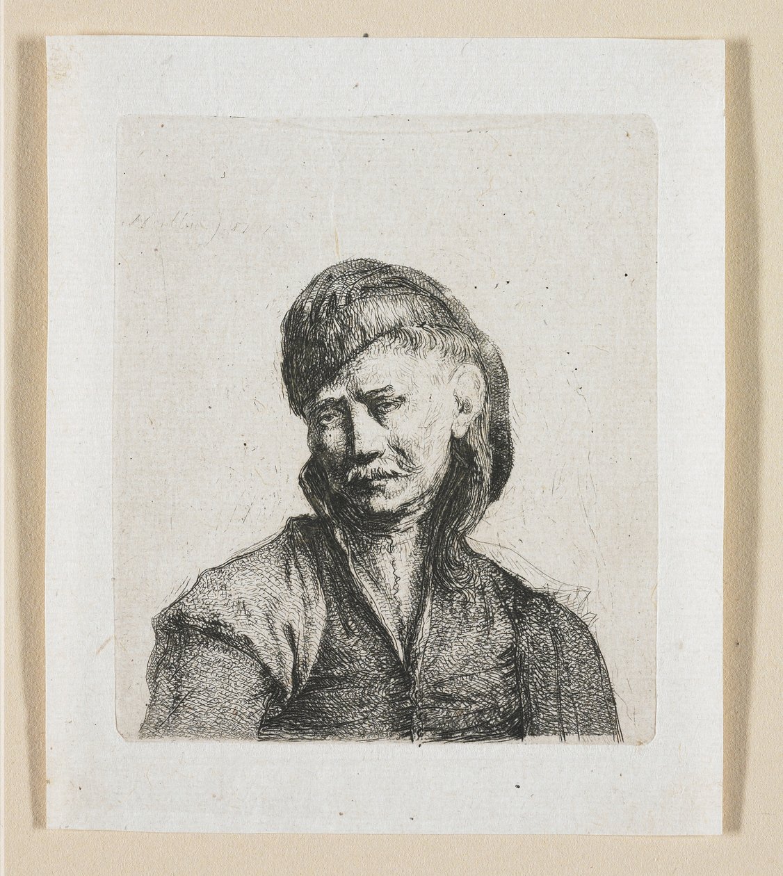 Buste af en kosak af Stefan Juliusz Norblin de la Gourdaine