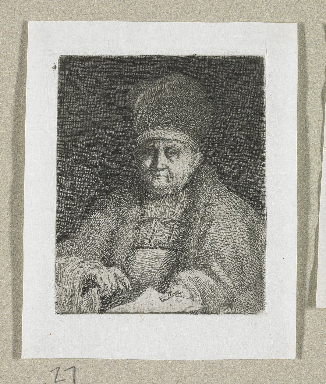 Halvlangt Portræt af en kirkelig Dignitær af Stefan Juliusz Norblin de la Gourdaine