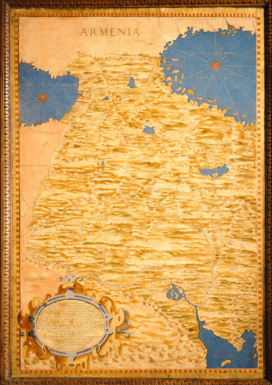 Kort over Armenien af Stefano Bonsignori