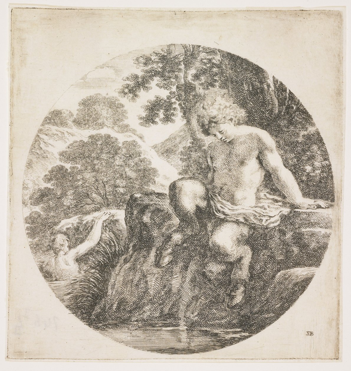 Den unge satyr, 1656 af Stefano della Bella
