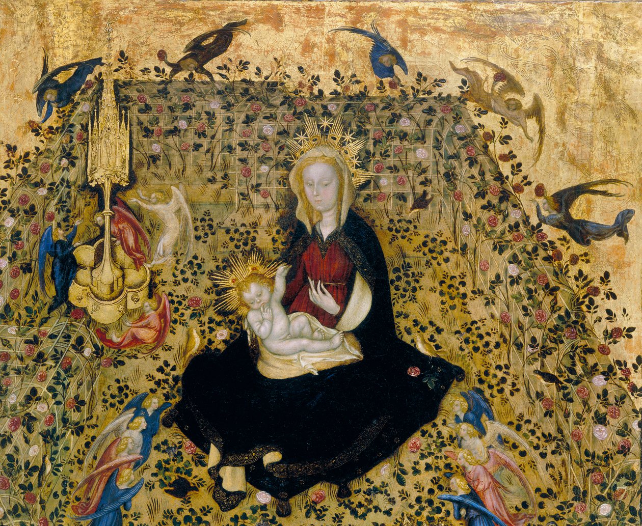 Madonna del Roseto, detalje, ca. 1394-1438 af Stefano di Giovanni da Verona