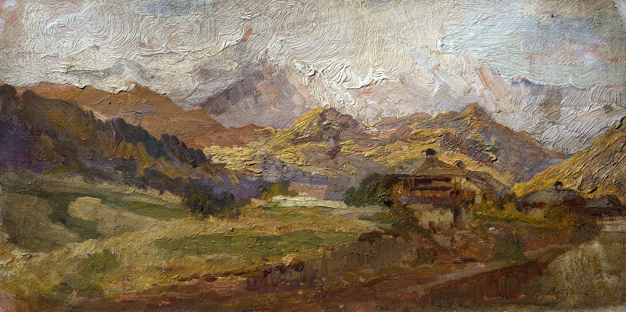Mount Spluga, af Stefano Bersani (1872-1914) af Stefano Bersani