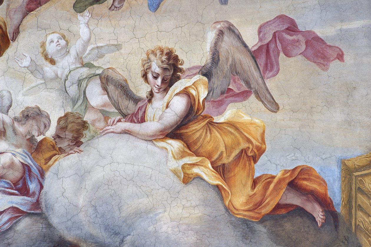 Engel, detalje fra Johannes Døberens herlighed af Stefano Maria Legnani