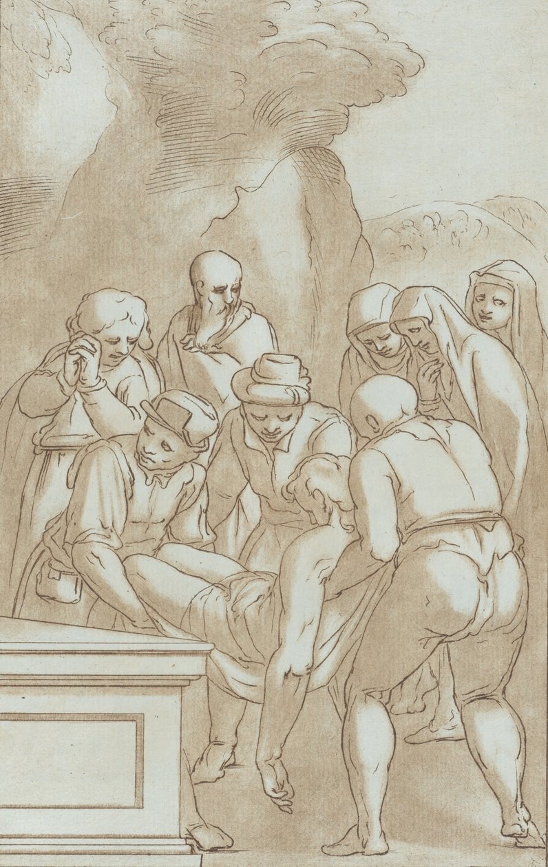 Begravelsen, ca. 1780. af Stefano Mulinari