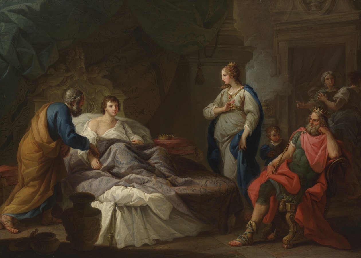 Antiochus længes efter Stratonice, ca. 1740 (olie på lærred) af Stefano Pozzi