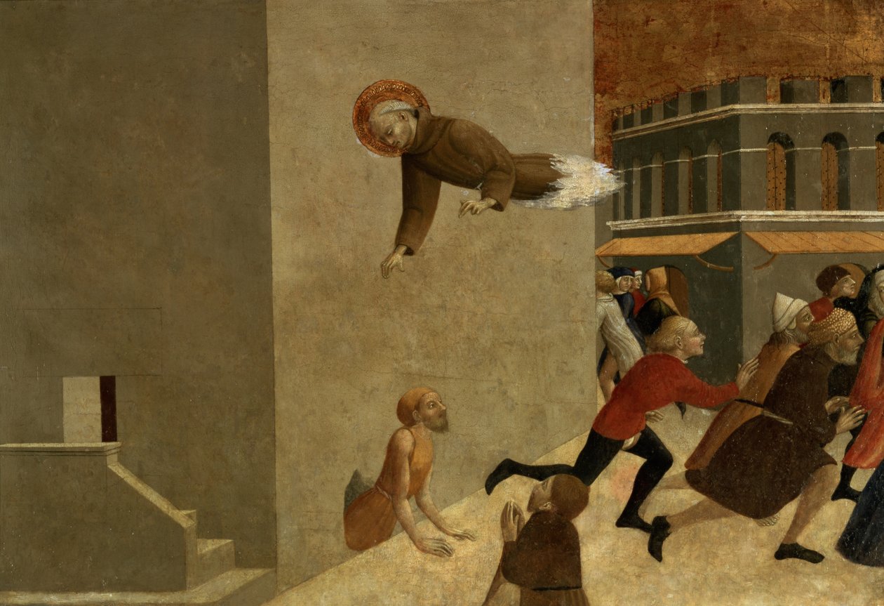 Den salige Ranieri Rasini befrier de fattige fra fængslet i Firenze, predellapanel af polyptikonen San Francesco de Borgo San Sepolcro, 1437-44 (se også 95743) af Stefano Sassetta