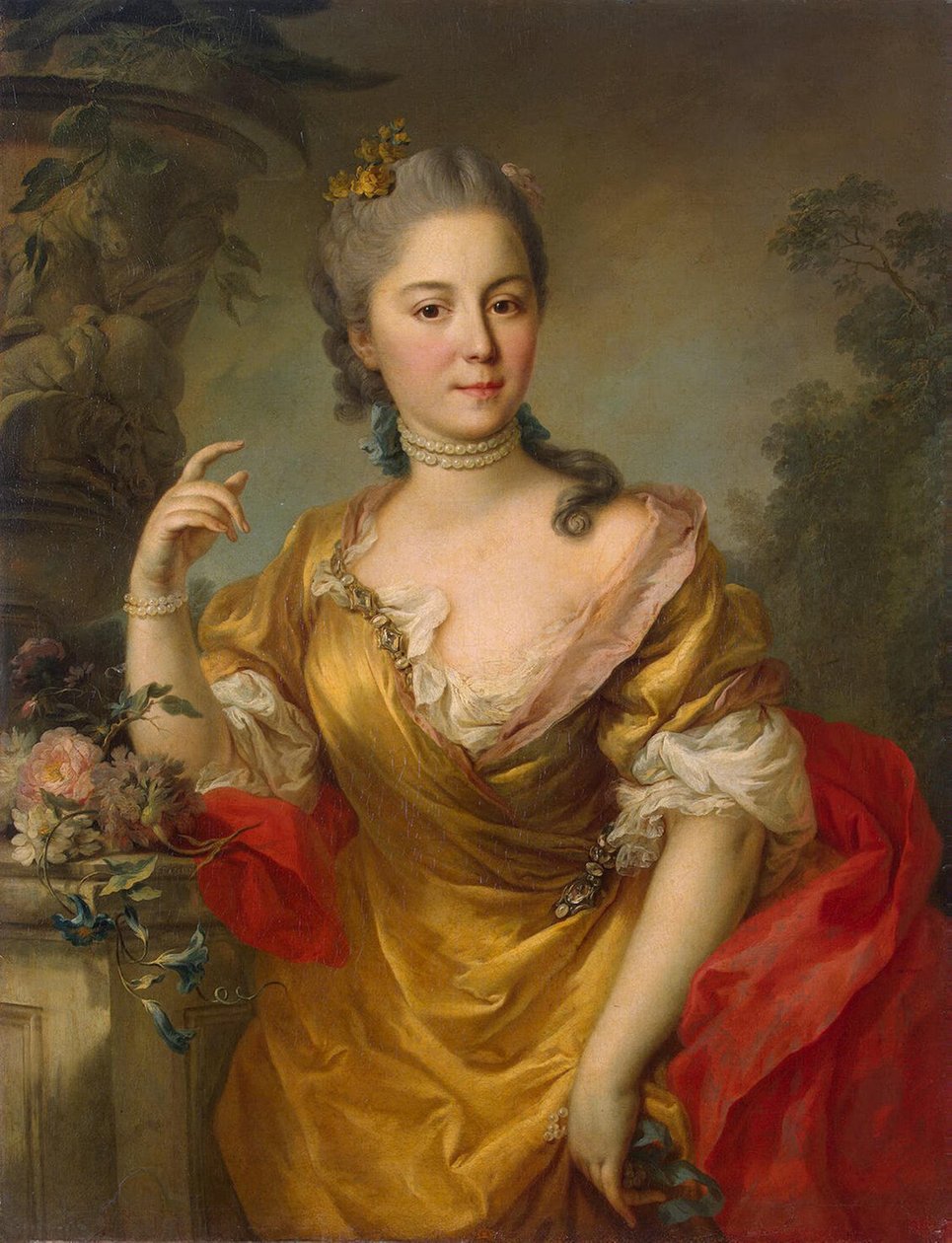 Portræt af grevinde Anna Alexandrovna Chernyshova, 1764 af Stefano Torelli