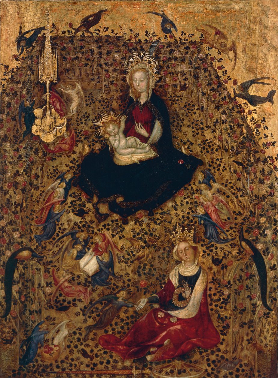 Madonna fra rosenhaven, omkring 1425, af Stefano da Verona (1374-1438) af Stefano da Verona