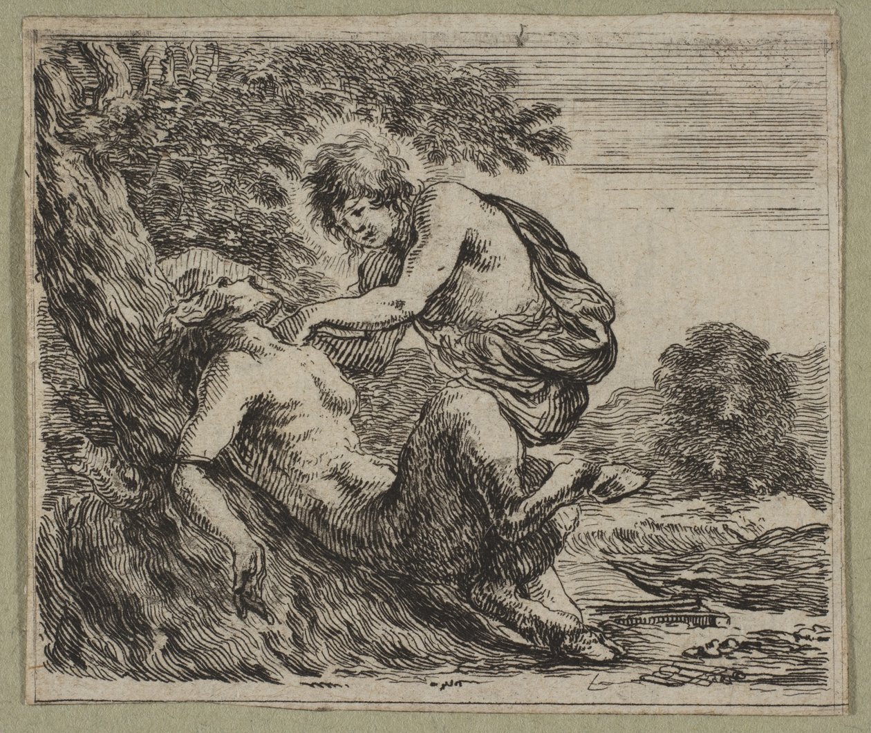 Apollon og Marsyas, 1644 af Stefano della Bella