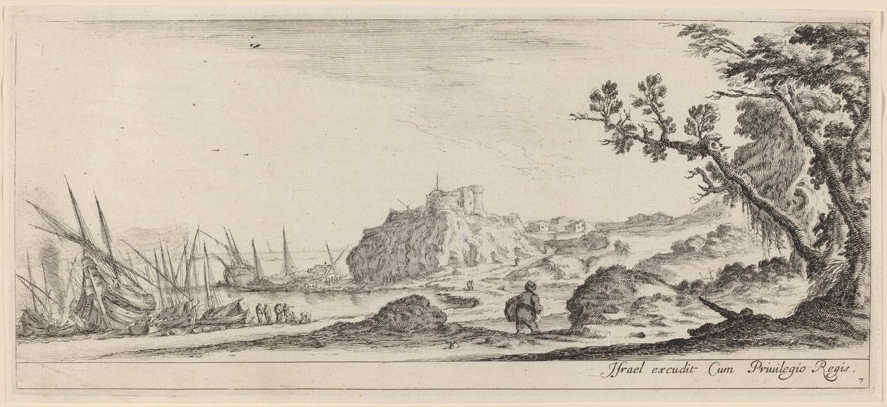 Både på kysten, i eller før 1647. af Stefano della Bella