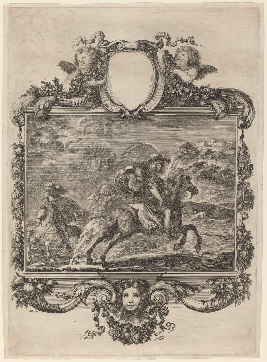 Clovis og Clotilda, ca. 1657. af Stefano della Bella