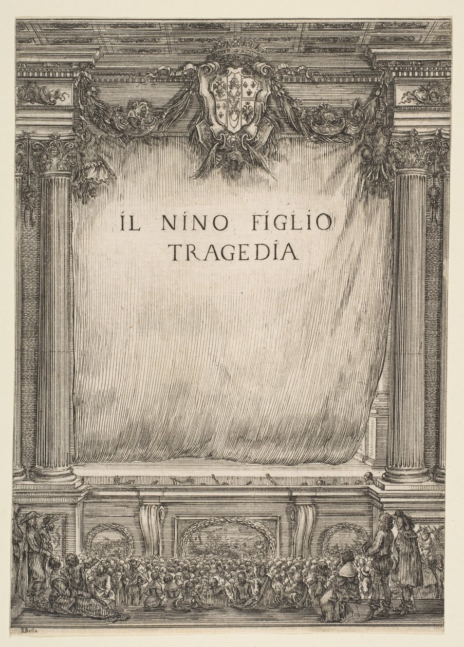 Frontispice til Il Nino Son, 1655. af Stefano della Bella