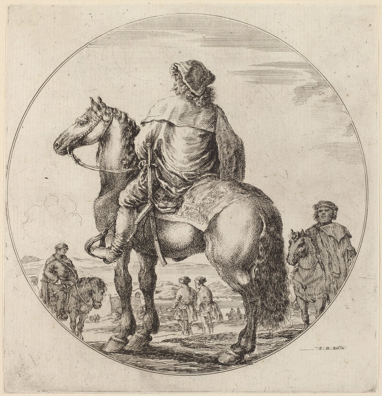 Ungarsk Cavalier. af Stefano della Bella