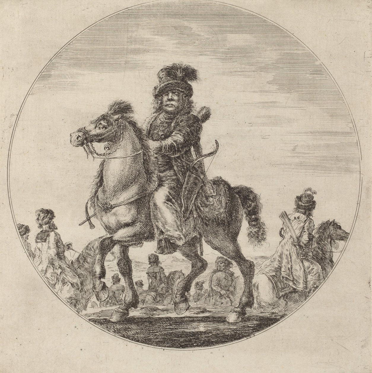 Ungarsk Cavalier. af Stefano della Bella