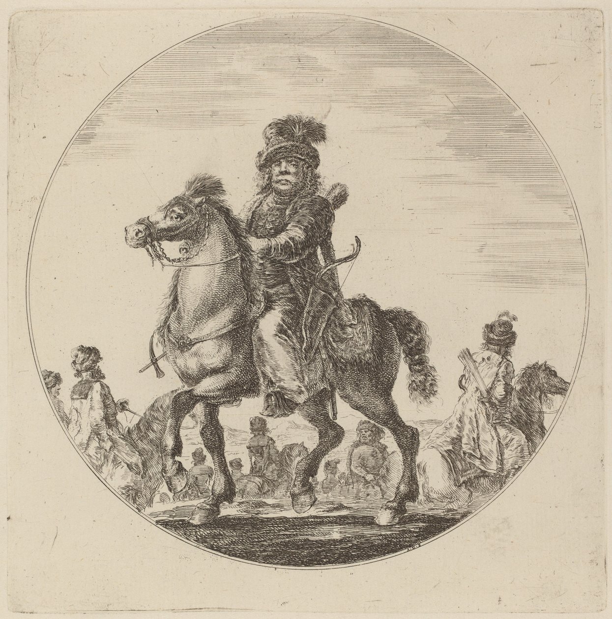 Ungarsk Cavalier af Stefano della Bella