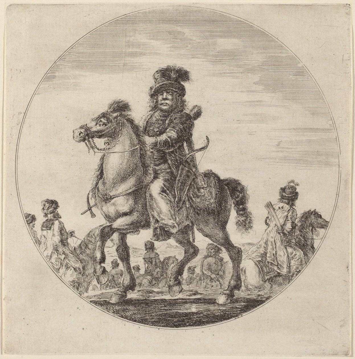 Ungarsk Cavalier af Stefano della Bella