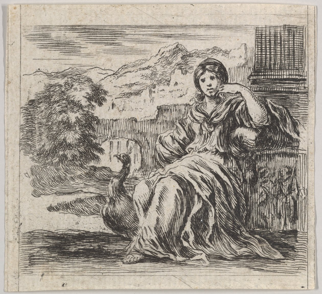 Juno, fra Game of Mythology Game of Mythology, 1644. af Stefano della Bella
